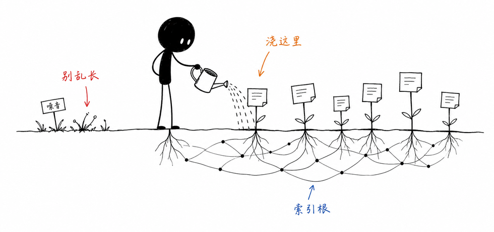 灿哥给课程索引根浇水